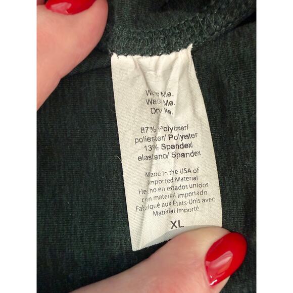 Beyond Yoga Dark Green Heathered Leggings Phone Pockets Soft XL EUC - Picture 6 of 8